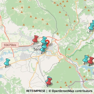 Mappa Via Ponte D'Oro, 05100 Terni TR, Italia (6.15333)