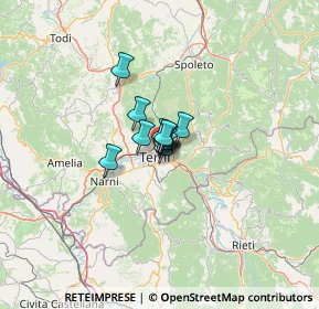 Mappa Via Tre Monumenti, 05100 Terni TR, Italia (4.38909)