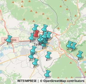 Mappa Via Tre Monumenti, 05100 Terni TR, Italia (3.083)