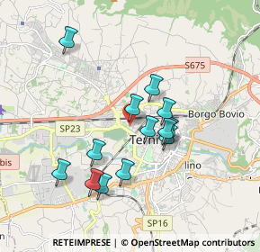 Mappa Via Aristide Gabelli, 05100 Terni TR, Italia (1.64308)