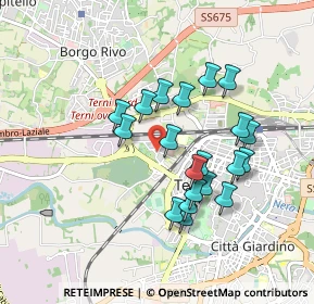 Mappa Via Aristide Gabelli, 05100 Terni TR, Italia (0.818)