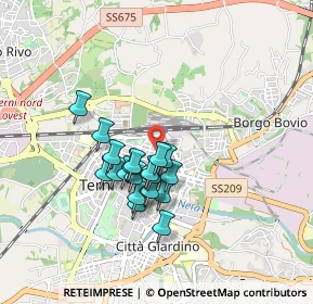 Mappa Viale della Stazione, 05100 Terni TR, Italia (0.71)