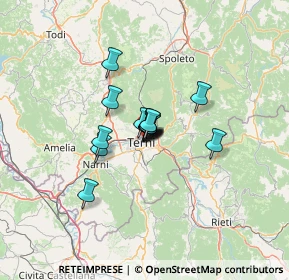 Mappa Viale della Stazione, 05100 Terni TR, Italia (6.92533)