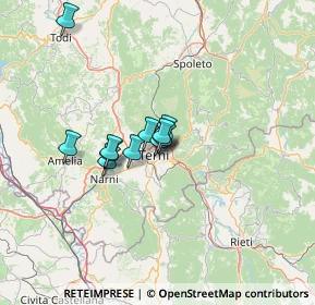 Mappa Viale della Stazione, 05100 Terni TR, Italia (8.86727)