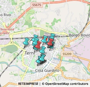 Mappa Via Leonardo Da Vinci, 05100 Terni TR, Italia (0.6045)