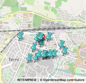 Mappa Via Leonardo Da Vinci, 05100 Terni TR, Italia (0.356)