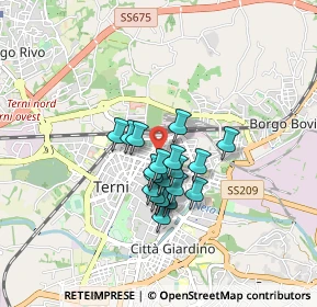 Mappa Via Galileo Galilei, 05100 Terni TR, Italia (0.6135)