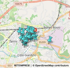 Mappa Via Eugenio Chiesa, 05100 Terni TR, Italia (0.6825)