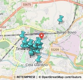 Mappa Viale Curio Dentato, 05100 Terni TR, Italia (0.8325)