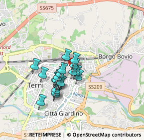 Mappa Viale Curio Dentato, 05100 Terni TR, Italia (0.655)