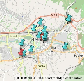 Mappa Via Petroni, 05100 Terni TR, Italia (1.54357)
