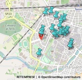 Mappa Via Cesare Pascarella, 05100 Terni TR, Italia (0.5075)