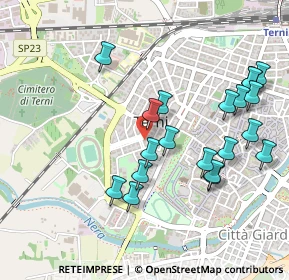 Mappa Viale Giacomo Leopardi, 05100 Terni TR, Italia (0.538)