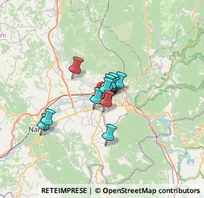 Mappa Viale Giacomo Leopardi, 05100 Terni TR, Italia (4.06545)