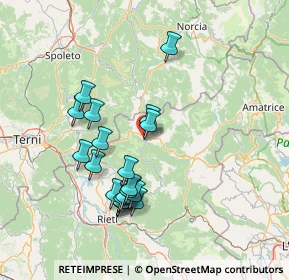 Mappa Via Bocarini, 02016 Leonessa RI, Italia (14.5745)