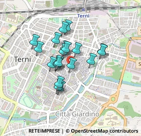 Mappa Via del Tribunale, 05100 Terni TR, Italia (0.3335)