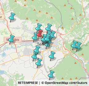 Mappa Viale della Rinascita, 05100 Terni TR, Italia (2.9635)