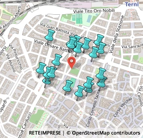 Mappa Viale della Rinascita, 05100 Terni TR, Italia (0.1855)