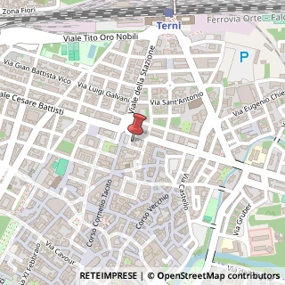 Mappa Piazza Cornelio Tacito, 4-5, 05100 Terni, Terni (Umbria)