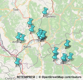 Mappa Via Paolo Braccini, 05100 Terni TR, Italia (14.875)