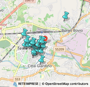 Mappa Via Paolo Braccini, 05100 Terni TR, Italia (0.711)