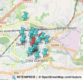 Mappa Via Paolo Braccini, 05100 Terni TR, Italia (0.715)