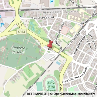 Mappa Piazzale Caduti di Montelungo, , 05100 Terni, Terni (Umbria)