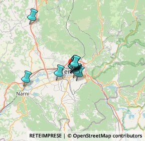 Mappa Viale Giuseppe Mazzini, 05100 Terni TR, Italia (3.32818)