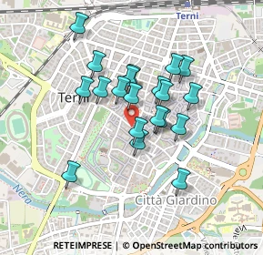 Mappa Via Santa Croce, 05100 Terni TR, Italia (0.3635)