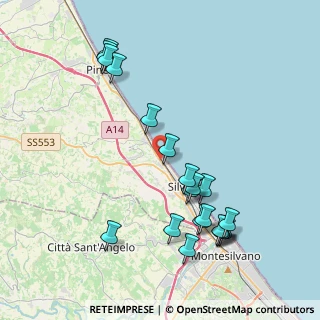 Mappa SS 16 Adriatica, 64028 Silvi TE, Italia (4.605)