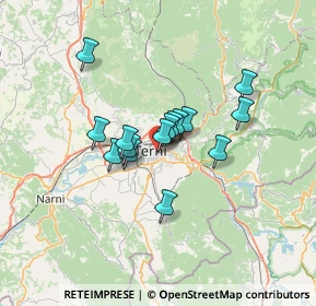 Mappa Via Carrara, 05100 Terni TR, Italia (4.86467)