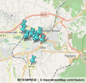 Mappa Viale Centurini, 05100 Terni TR, Italia (1.365)