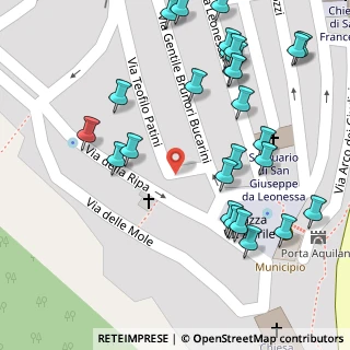 Mappa Via della Ripa, 02016 Leonessa RI, Italia (0.08929)