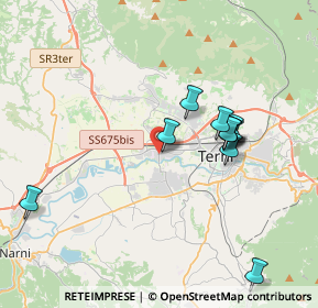 Mappa Via Flagello, 05100 Terni TR, Italia (3.79364)