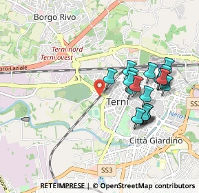 Mappa Via Umberto Pettini, 05100 Terni TR, Italia (0.9405)