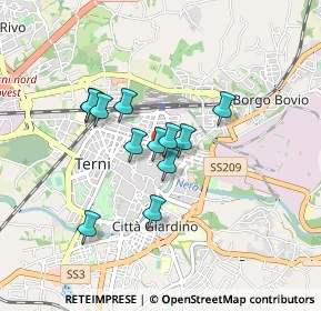 Mappa Piazza Corona, 05100 Terni TR, Italia (0.67333)