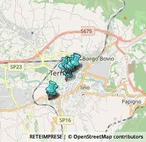 Mappa Via Fratelli Cairoli, 05100 Terni TR, Italia (0.88471)