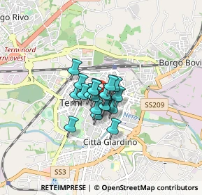 Mappa Via B. Faustini, 05100 Terni TR, Italia (0.4295)