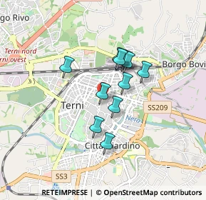 Mappa Via B. Faustini, 05100 Terni TR, Italia (0.64273)