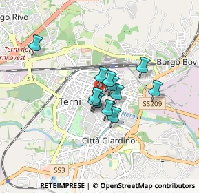 Mappa Via B. Faustini, 05100 Terni TR, Italia (0.55333)