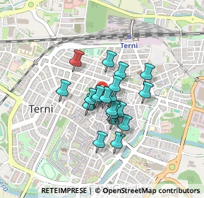 Mappa Via B. Faustini, 05100 Terni TR, Italia (0.285)