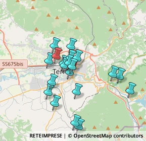 Mappa Via Alceste Campriani, 05100 Terni TR, Italia (3.128)