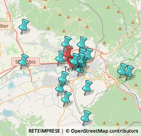 Mappa Via Tintoretto, 05100 Terni TR, Italia (2.9775)