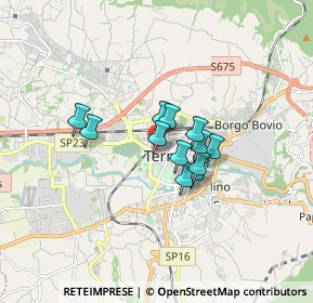 Mappa Via Tintoretto, 05100 Terni TR, Italia (1.08083)