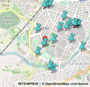 Mappa Via Carducci, 05100 Terni TR, Italia (0.569)