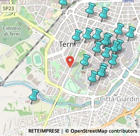 Mappa Via Carducci, 05100 Terni TR, Italia (0.5805)