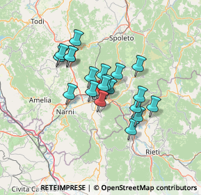 Mappa Via Lucio Libertini, 05100 Terni TR, Italia (10.2125)