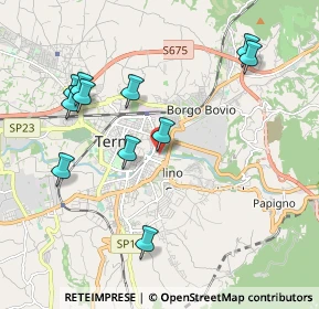 Mappa Via Lucio Libertini, 05100 Terni TR, Italia (2.16909)