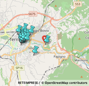 Mappa Via Del Balipedio, 05100 Terni TR, Italia (1.969)