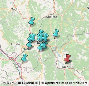 Mappa Via Del Balipedio, 05100 Terni TR, Italia (10.40579)